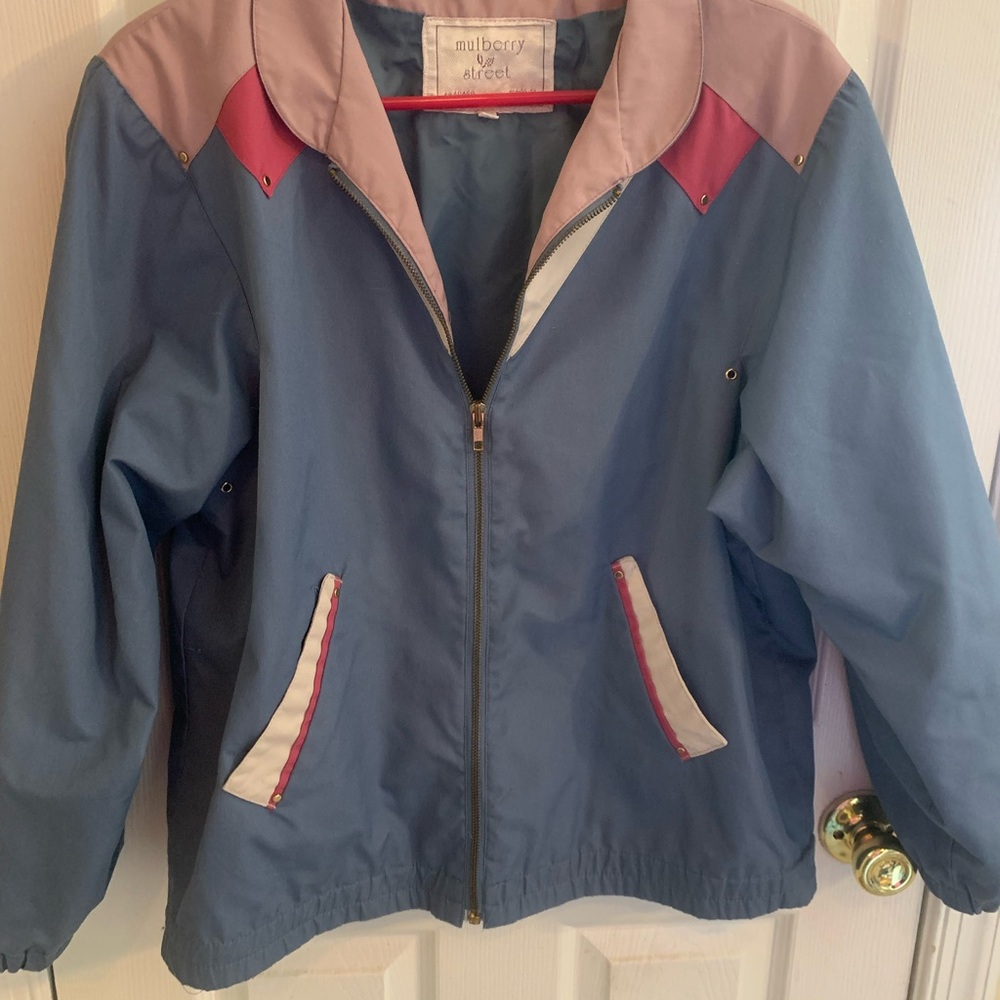 Mulberry Pink and Blue Jacket